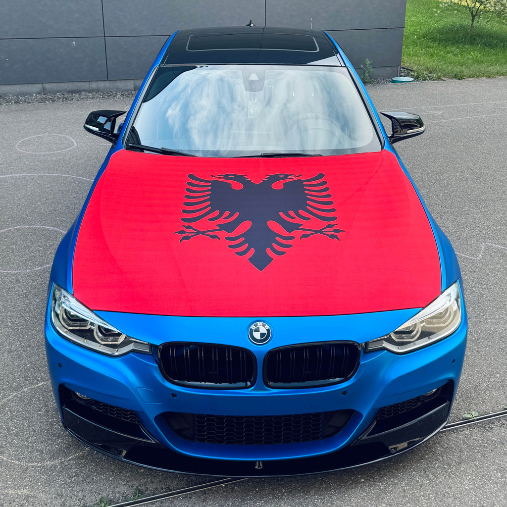 Motorhauben-Flagge Albanien