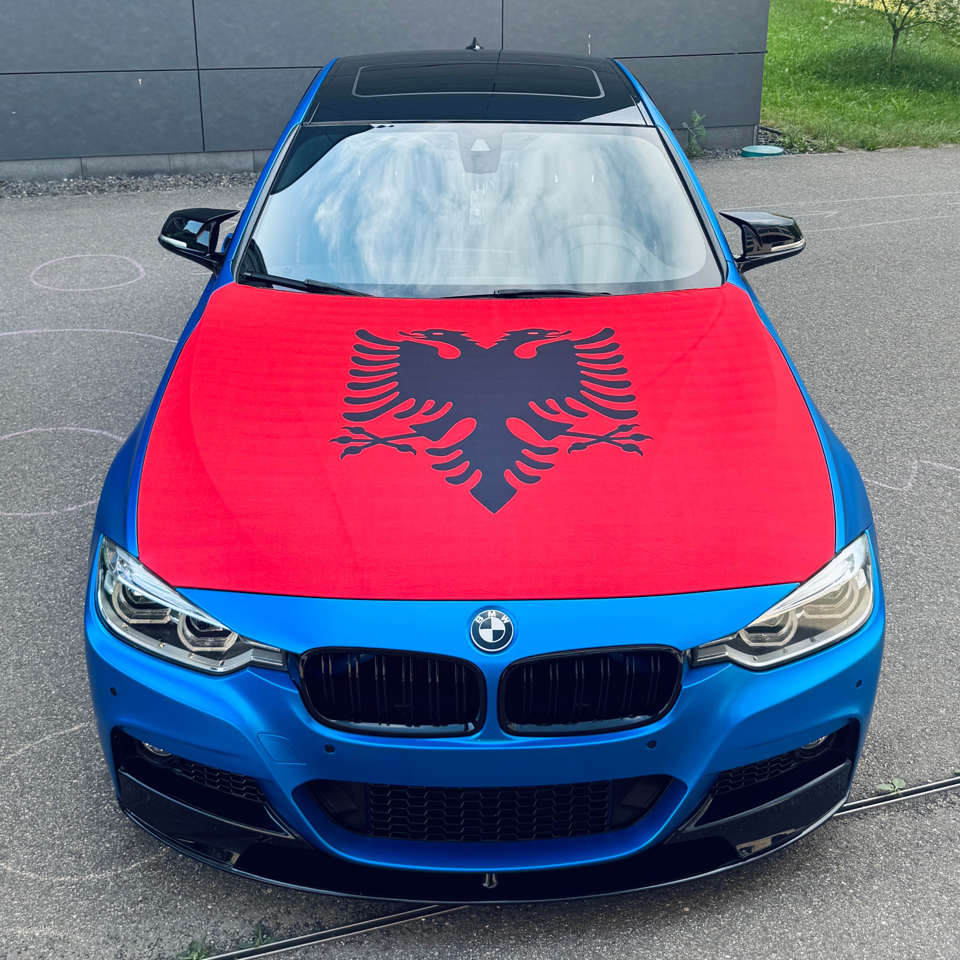 Motorhauben-Flagge Albanien