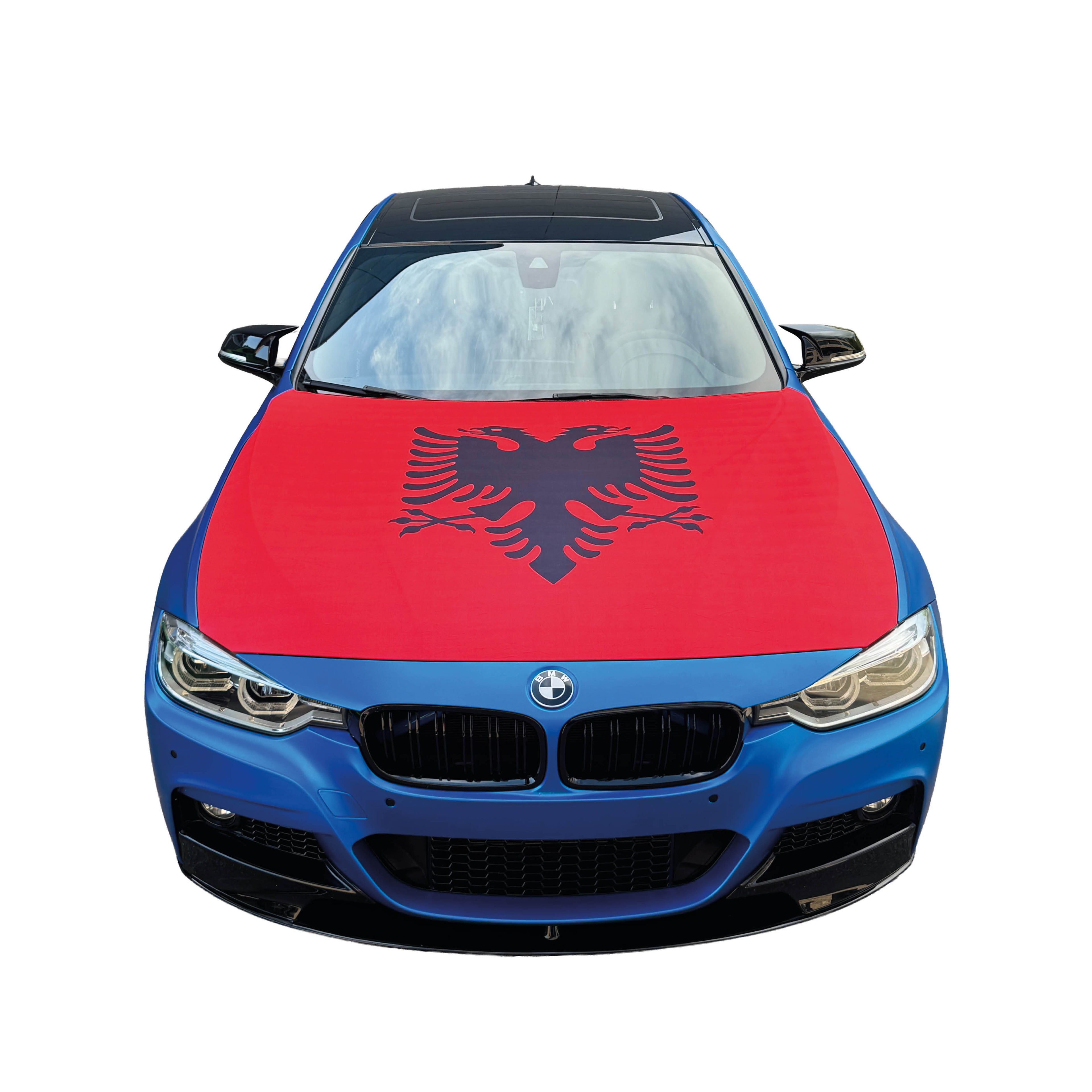 Motorhauben-Flagge Albanien